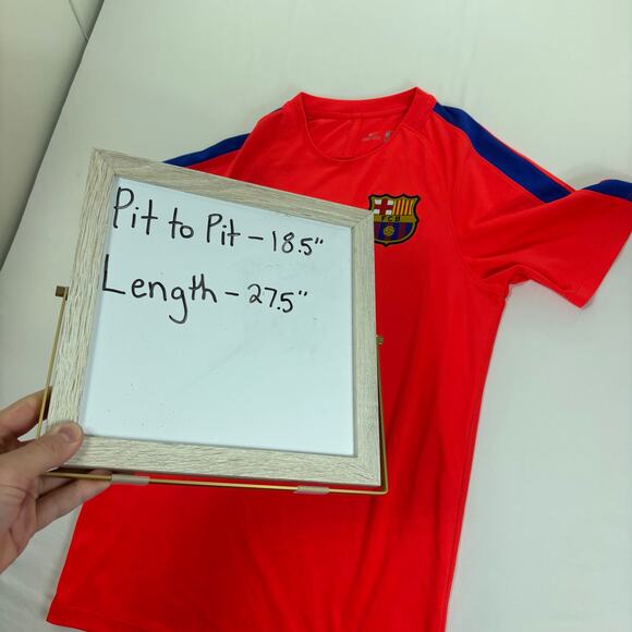 Nike FC Barcelona Men's Small Soccer Jersey Training Shirt FCB 808924-672 - Picture 7 of 8